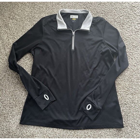 Greg Norman Collection Other - Men's Greg Norman Black Play Dry Long Sleeve Quarter Zip, Large
